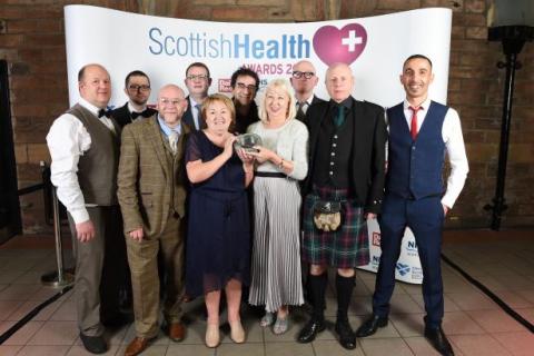 A group of people at the Scottish Health Awards