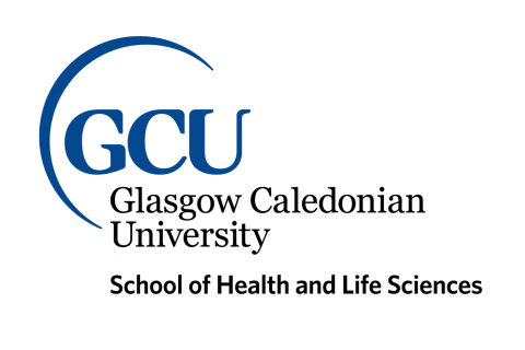 GCU logo in blue and black